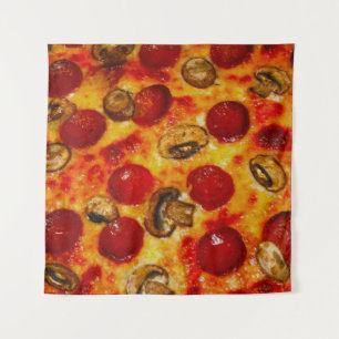 Tenture Pizza au pepperoni et champignon