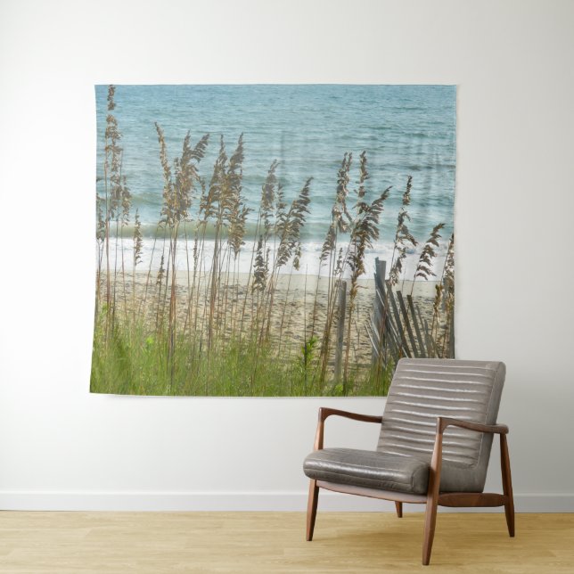 Tenture Plage et prairie de dunes (En situation (horizontale))