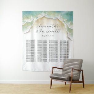 Tenture Plage Mariage Affiche de bienvenue Plage