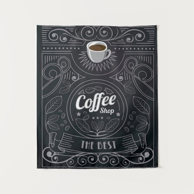 Tenture Plaid de café (Devant)