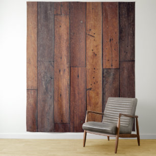 Tenture planches en bois