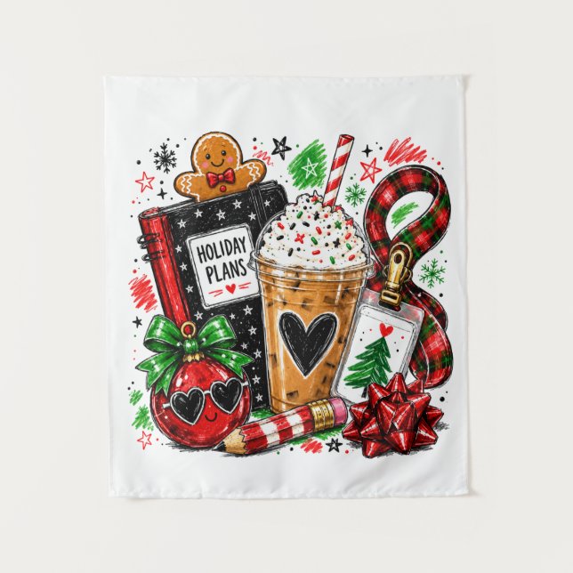 Tenture Plans de vacances & Café (Devant)