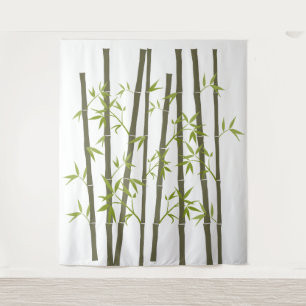 Tenture Plantes naturels verts en bambou