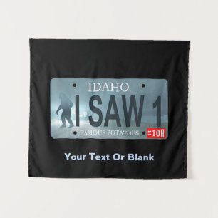 Tenture Plaque de licence Idaho "I Saw 1" Sasquatch