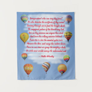 Tenture Poésie Phillis Wheatley Ballons à air chaud 