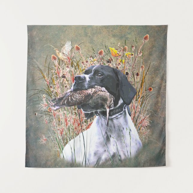 Tenture Pointeur, Chasse Bécasse (Devant)