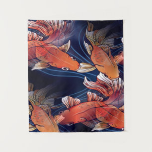 Tenture Poisson japonais Koi