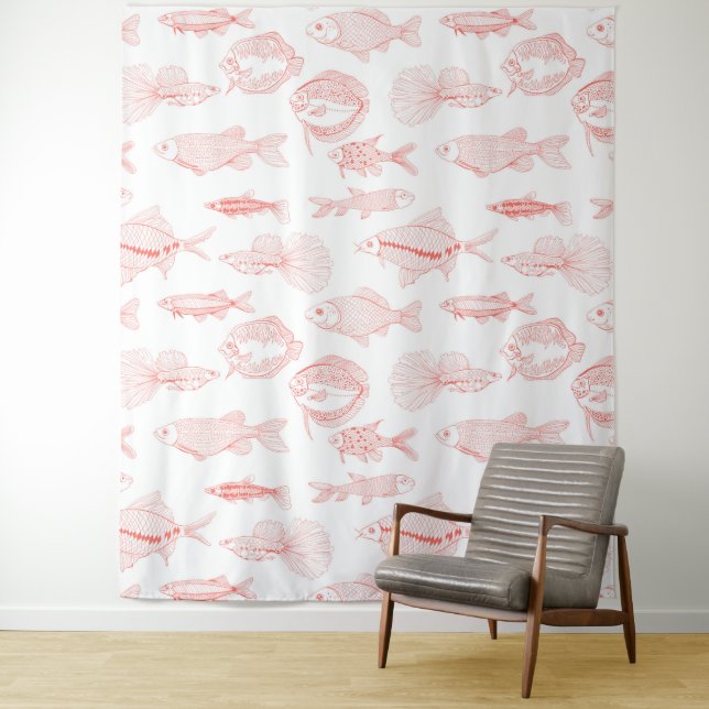 Tenture Poissons (En situation)