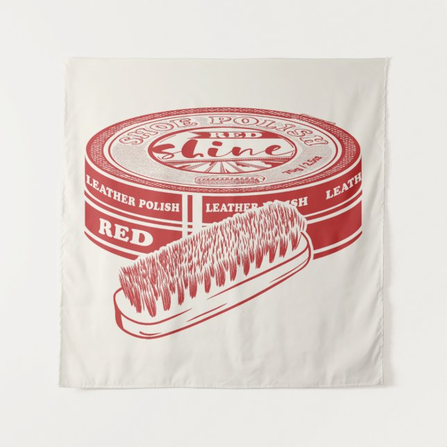 Tenture Polis à chaussures rouges (Devant)