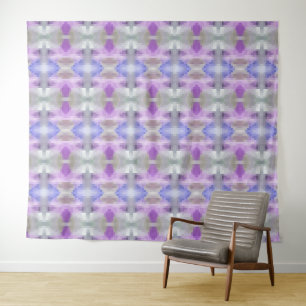 Tenture Polygonal géométrique violet violet bleu pixel car