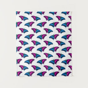 Tenture Polysexual Pride Flag Swallowtail Butterfly