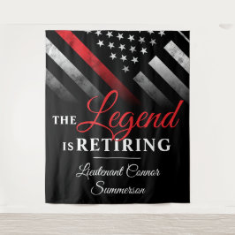 Tenture Pompier Retraite Service d'incendie pompier