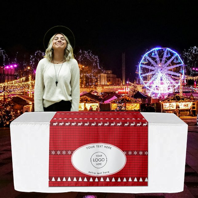 Tenture Pop Up Shop Table Bannière Marché de Noël Stand (Pop Up Shop Table Banner Christmas Market Stall Tapestry)