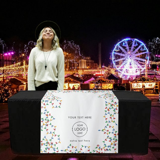 Tenture Pop Up Shop Table Bannière Marché de Noël Stand (Pop Up Shop Table Banner Christmas Market Stall Tapestry)