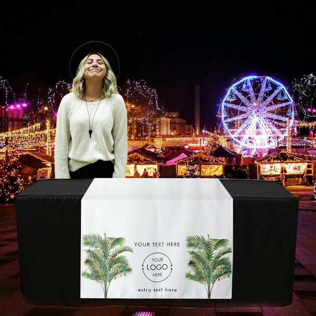 Tenture Pop Up Shop Table Bannière Marché de Noël Stand (Pop Up Shop Table Banner Christmas Market Stall Tapestry)