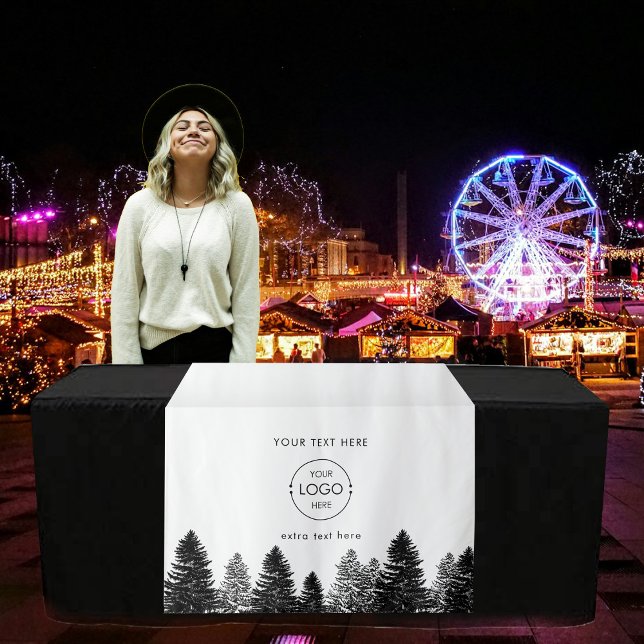 Tenture Pop Up Shop Table Bannière Marché de Noël Stand (Pop Up Shop Table Banner Christmas Market Stall Tapestry)