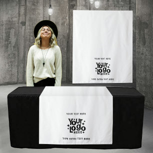 Tenture Pop Up Shop Table Runner Banner Business Text Logo