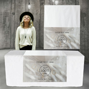 Tenture Pop Up Shop Table Runner S'inscrire Logo Bijoux Ve