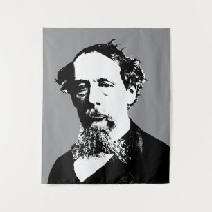 Tenture Portrait de Charles Dickens