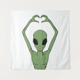 Tenture Pose du cœur extraterrestre