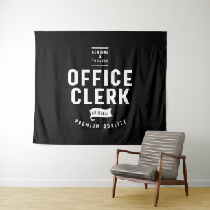 Tenture Poste de commis de bureau Titre cadeau