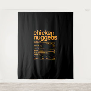 Tenture Poulet Nuggets Nutrition Faits Drôle Thanksgiving