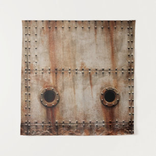 TENTURE POUSSIÈRE ET TEXTURE SUR LES CÔTÉS EN PLAQUE MÉTAL