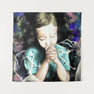 Tenture Pray for Peace Art Tapestry