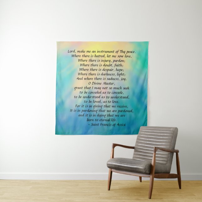 Tenture Prière de Saint François (En situation)