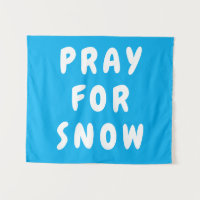 Prière personnalisée pour la bannière de neige mur