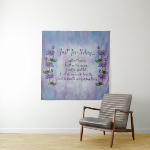 Tenture Principes de Reiki - préceptes de Reiki