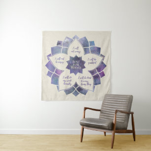 Tenture Principes de Reiki - préceptes de Reiki