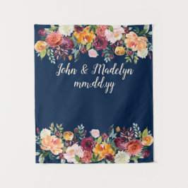 Tenture Printemps Mariage Contexte Boho Réception Photo Bo
