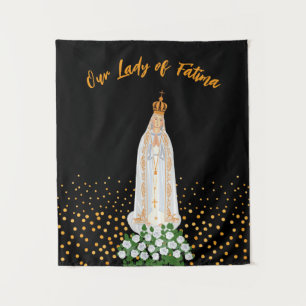 Tenture Procession de Notre-Dame de Fatima aux bougies