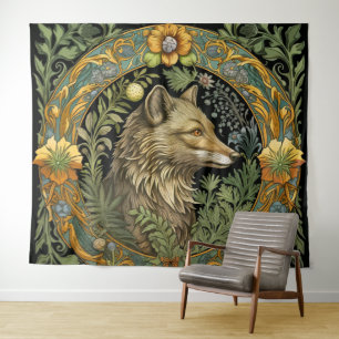 Tenture Profil Wolf en style vintage
