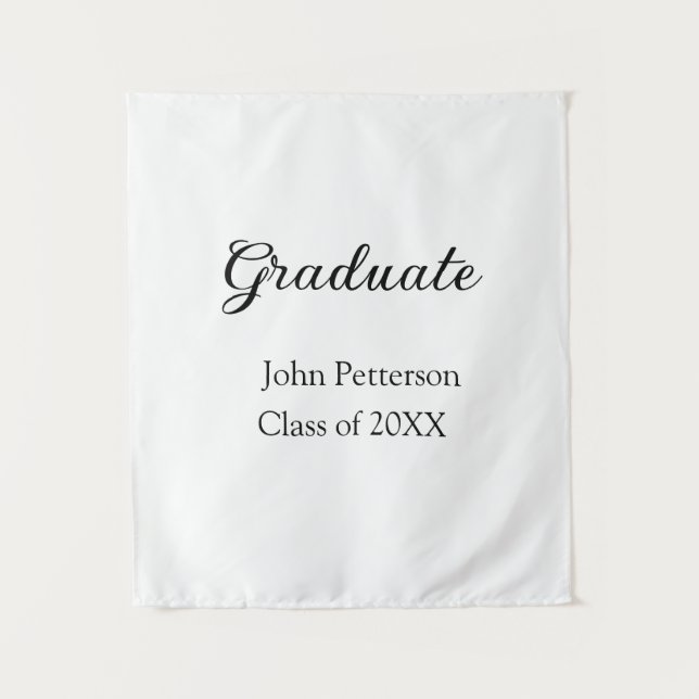Tenture Promotion de 20XX simple diplômé minimal m (Devant)