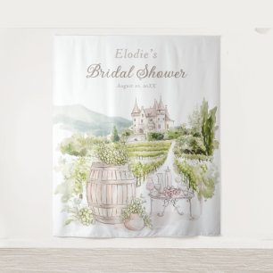 Tenture Provence Élégant Château Mariage Pays Français
