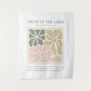 Tenture Proverbes 3:5-6 Ayez confiance dans l'Éternel