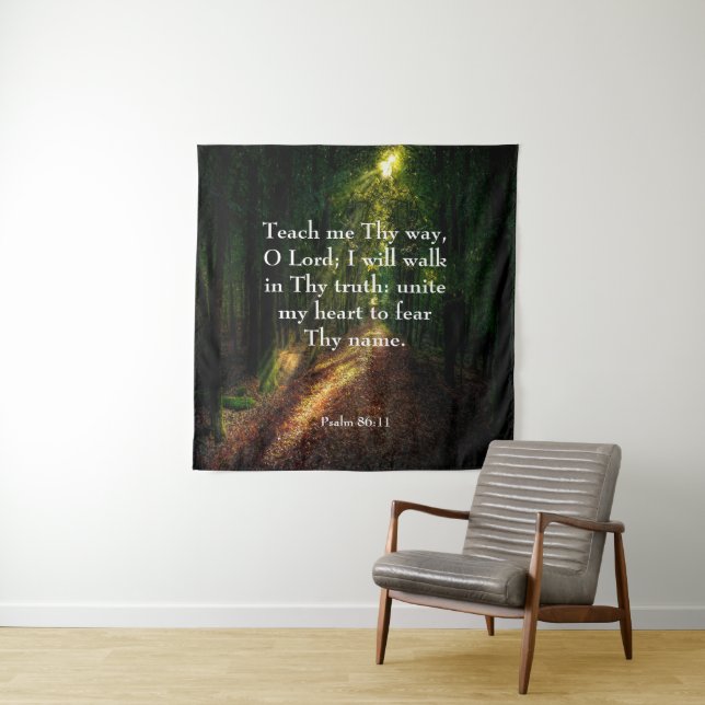 Tenture Psaume 86:11 (En situation)