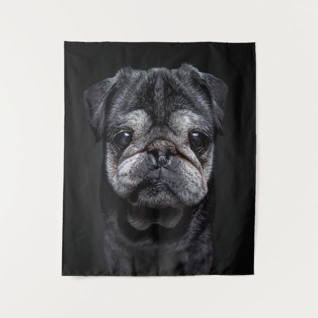 Tenture Pug Néo Écharpe (Devant)
