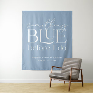 Tenture Quelque chose de bleu avant ma douche de mariage