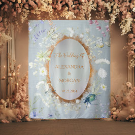 Tenture Quelque chose de Mariage bleu