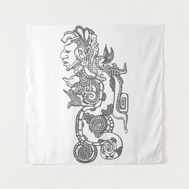 Tenture Quetzalcoatl Aztec Art (Devant)