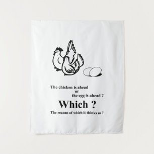 Tenture Qui est arrivé en premier ?