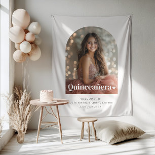 Tenture Quinceañera Minimaliste Moderne Photo Archiée