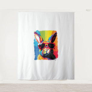 Tenture Rabbit d'art pop