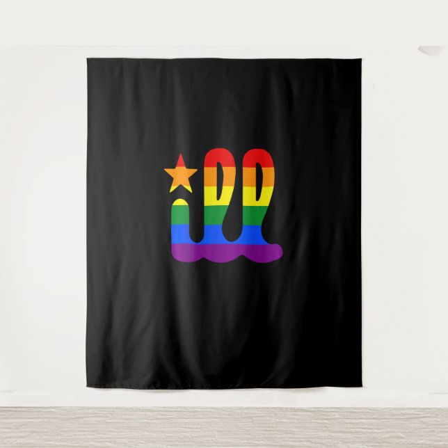 Tenture Rainbow Pride Amour ill Philadelphia Philly Gay Pr (Devant)