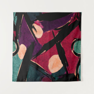 Tenture Rainbow Streaks : Texture acrylique Abstraite