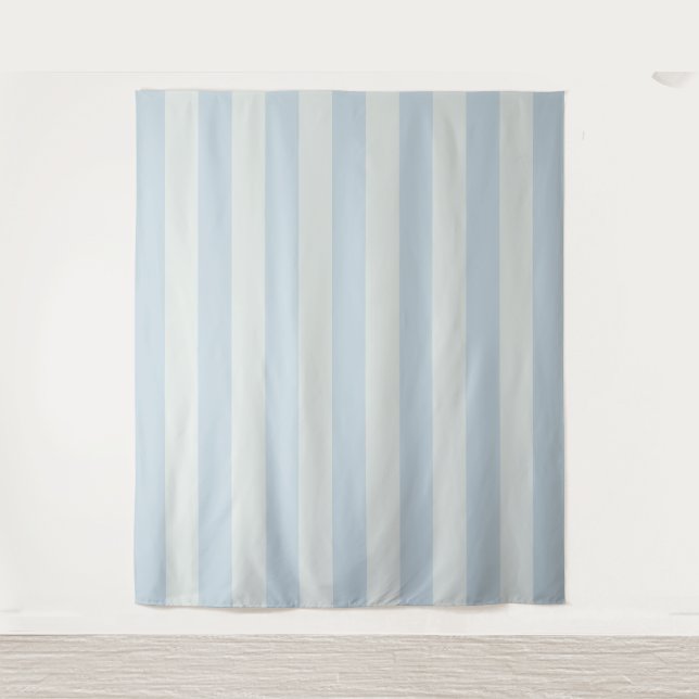 Tenture Rayures bleu clair (Devant)