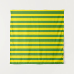 Tenture Rayures jaune et verte